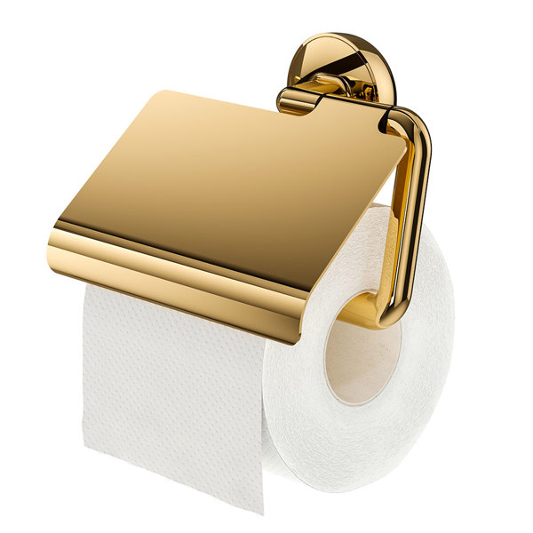 Tiger Cooper Χαρτοθήκη με Κάλυμμα Polished gold 800553