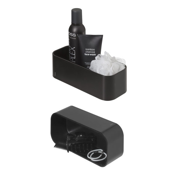 Tiger 2-Store Επιτοίχιο Ράφι 25 cm Black 1500010746