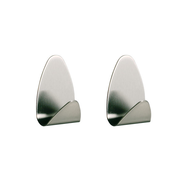 Tiger Oval Σετ των 2 Άγκιστρο Brushed stainless steel 164530941