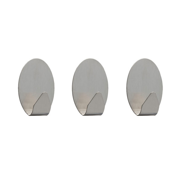 Tiger Baseline Σετ των 3 Άγκιστρο small Brushed stainless steel 1111730942
