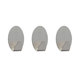 Tiger Baseline Σετ των 3 Άγκιστρο small Brushed stainless steel 1111730942