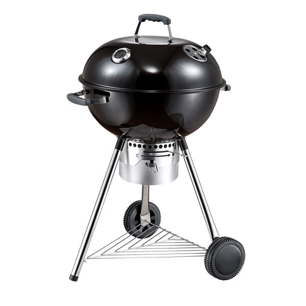 BORMANN Elite BBQ1900 Ψησταριά Κάρβουνου Spark, Φ57cm,με Καπάκι,Συλλέκτη Στάχτης και Θερμόμετρο