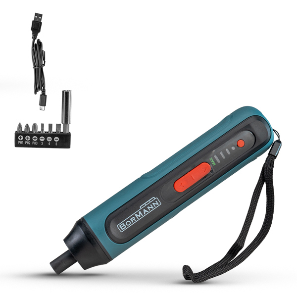 Bormann Bcd1050 Bormann Bcd1050 Κατσαβίδι Μπαταρίας 3.6v ,li-Ion, 4nm , 250rpm , 3 Θέσεις Ροπής , led , σετ Αξεσουάρ 065722