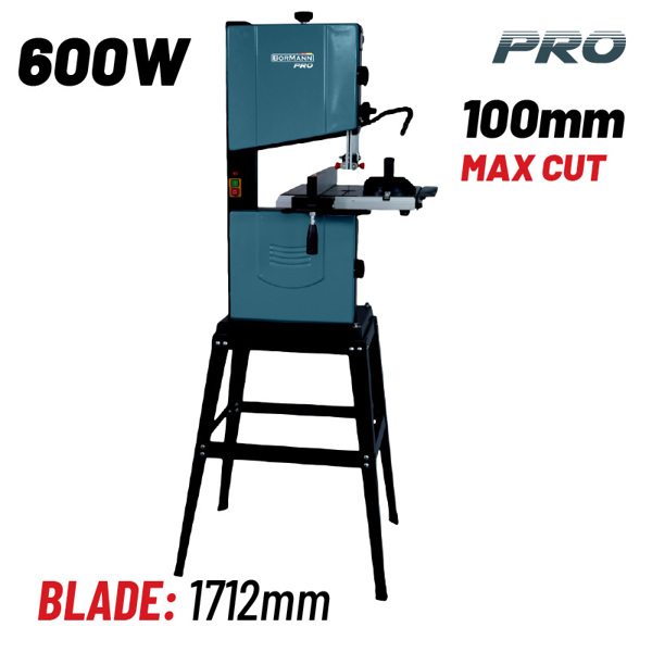 Bormann pro Bbs2600 Bormann pro Bbs2600 Πριονοκορδέλα Ξύλου 600w, Πλάτος 240mm με Βάση 043102