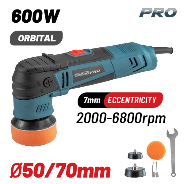 Bormann pro Bcp3050 Bormann pro Bcp3050 Αλοιφαδόρος Έκκεντρος 600w, 50mm/75mm , 2000-6800rpm , με Προεκκίνηση 061953