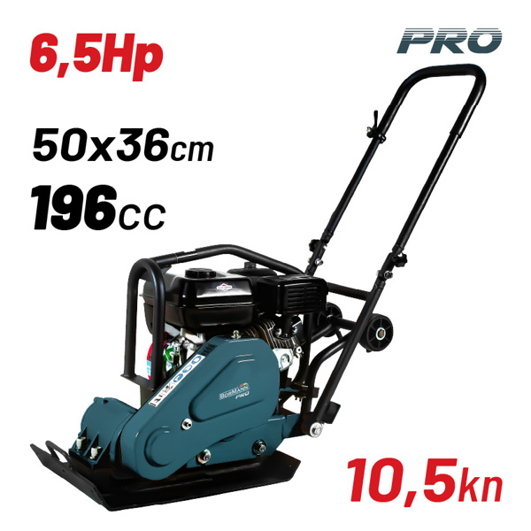 Bormann pro Btc5105 Bormann pro Btc5105 Συμπιεστής Εδάφους Βενζινοκίνητος  6,5hp, 196cc, Δύναμη Δόνησης 10,5kn, 62kg 065364