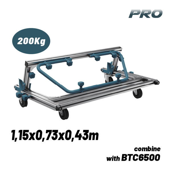 Bormann pro Btc6502 Bormann pro Btc6502 Καρότσι Μεταφοράς Πλακιδίων Αλουμινίου, Πτυσσόμενο,μέγιστο Βάρος 200kg 071457