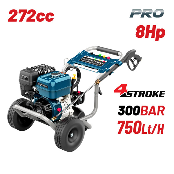 Bormann pro Bpw5500 Bormann pro Bpw5500 Πλυστικό Βενζινοκίνητο Heavy Duty, 250bar, 750l/h, 8hp 049845
