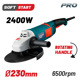Bormann pro Bag2400 Bormann pro Bag2400 Γωνιακός Τροχός 2400w, Φ230mm 003700