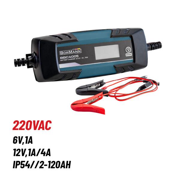 Bormann Bbc4005 Bormann Bbc4005 Φορτιστής-Συντηρητής 6/12v - 4a , 70w 053651