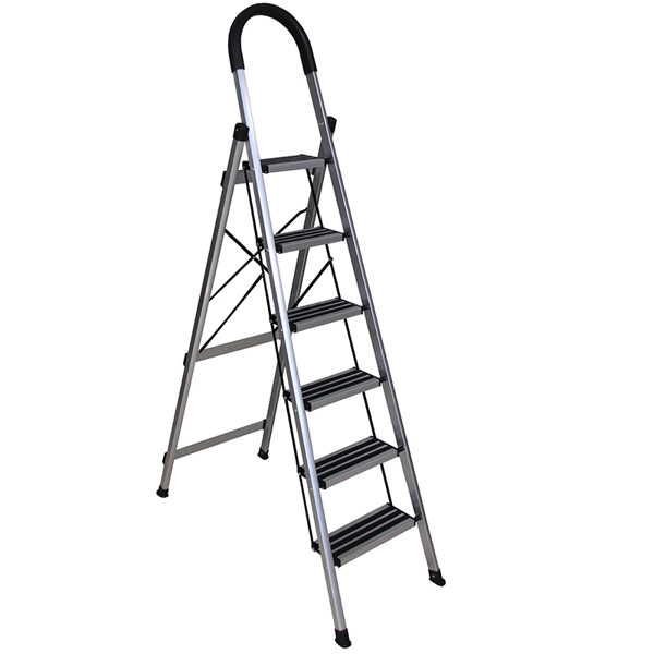 Bormann Bhl7036 Bormann Bhl7036 Σκάλα Αλουμινίου Οικιακής Χρήσης 5+1 Σκαλιά, Αντιολισθητική 069980