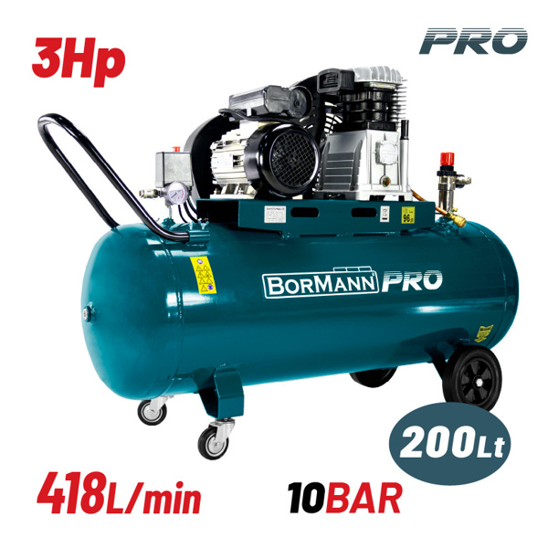 Bormann pro Bat5090 Bormann pro Bat5090 Αεροσυμπιεστής Ιμάντα 3hp/200l 418l/min 035725