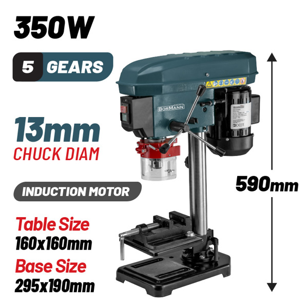 Bormann Bkd1310 Bormann Bkd1310 Κολωνάτο Δράπανο Πάγκου ,Φ13mm,  350w , H590mm 053804