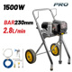 Bormann pro Bap7050 Bormann pro Bap7050 Ηλεκτρικό Πιστόλι Ψεκασμού Airless 1500w,2.8lt/min,15m 071877