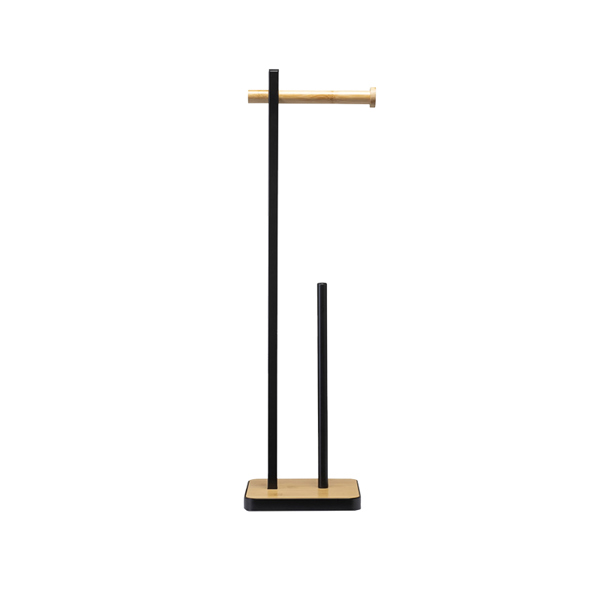 Bormann Btw9048 Χαρτοθηκη Δαπεδου Μπαμπου Μαυρη 18x67cm 070559