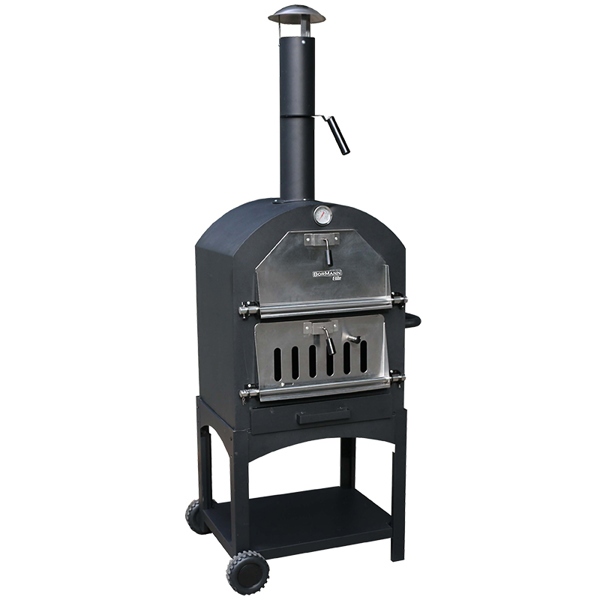 Bbq1960 Bormann Elite Bbq1960 Παραδοσιακός Ξυλόφουρνος/φούρνος Πίτσας 34.5x50cm,με Ρόδες & Αποθηκευτικό Χώρο 079989