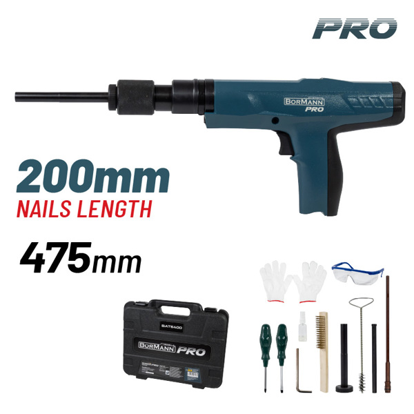 Bormann pro Bat6400 Bormann pro Bat6400 Καρφωτικό Φυσιγγιού για τη Στερέωση Μόνωσης,βαλίτσα 075882