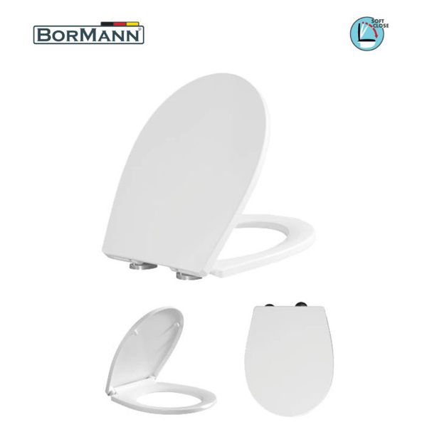 Bormann Btw1040 Bormann Btw1040 Κάλυμμα Λεκάνης Libra Soft Close 2268gr, Duroplast 435x350mm 025788