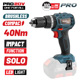 Bbp5143 Bormann pro Bbp5143 Δραπανοκατσάβιδο Κρουστικό Compact, Brushless Μπαταρίας 20v, li-Ion, 2 Ταχυτήτων 070443