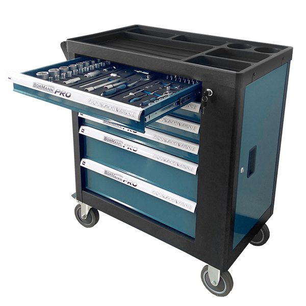 Bormann pro Bwr7600set Bormann pro Bwr7600set Εργαλειοφορέας 6 Συρτάρια Πλαϊνό Ντουλάπι και 120 Εργαλεία cr-v 035794