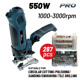 Bmf5500 Bormann pro Bmf5500 Πολυεργαλείο 550w, 10000-30000rpm, 287 Εξαρτήματα,εύκαμπτος Άξονας 079088
