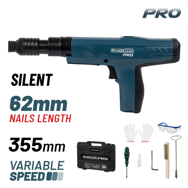 Bormann pro Bat6300 Bormann pro Bat6300 Καρφωτικό Ημιαυτόματο Φυσιγγιού για Μπετον,βαλίτσα 075875