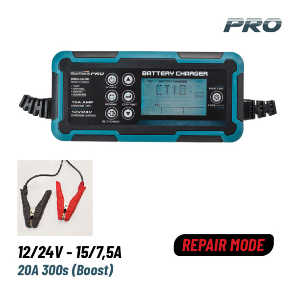 Bormann pro Bbc4030 Bormann pro Bbc4030 Φορτιστής-Συντηρητής Αυτοκινήτου 12/24v - 15a 037248