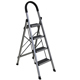 Bormann Bhl7034 Bormann Bhl7034 Σκάλα Αλουμινίου Οικιακής Χρήσης 3+1 Σκαλιά, Αντιολισθητική 069966