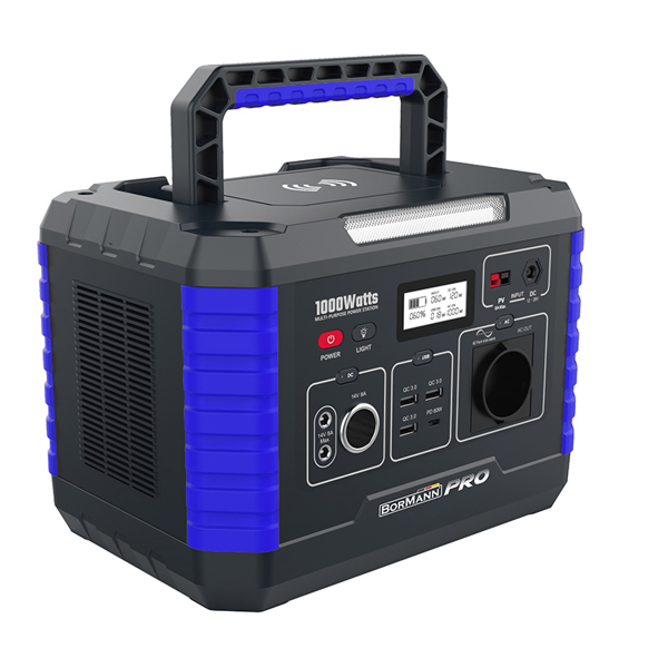 Bormann pro Bbc5030 Bormann pro Bbc5030 Power Station 1000w,999wh/45000mah,12v/24v, Ac,dc,type-C,usb-A,li-ion 071587