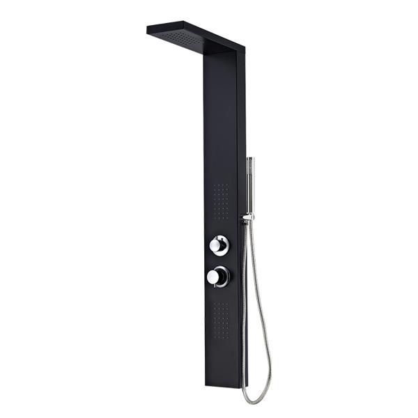 Bormann Elite Btw5060 Bormann Elite Btw5060 Στήλη Υδρομασάζ Layla Σταθερή με Διανομέα 3 Λειτουργιών Black 060598