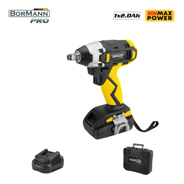 Bormann Bcd2620 Bormann Bcd2620 Μπουλονόκλειδο 20v,li-Ion, 350nm, 1x2ah,βαλίτσα 050940