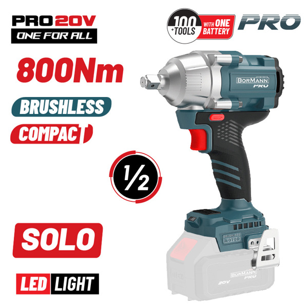 Bbp5385 Bormann po Bbp5385 Μπουλονόκλειδο,brushless Mπαταρίας 20v,li-Ion,800nm,0-1400/1900/2400rpm,solo 082187
