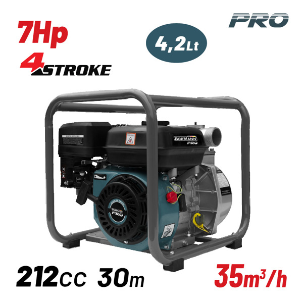 BORMANN Pro BGB1052 Αντλία Βενζίνης 2''X2'',212cc,30m,35m³/h 082279