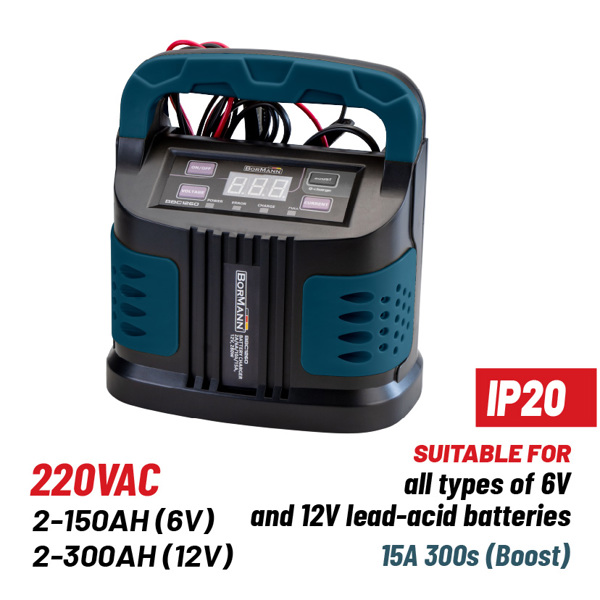 Bormann Bbc1260 Bormann Bbc1260 Φορτιστής Αυτόματος 2a/6a/10a/15a, 12v, 280w 053644