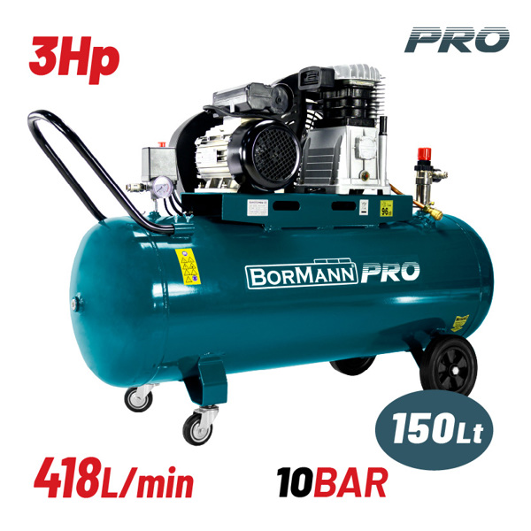 Bormann pro Bat5070 Bormann pro Bat5070 Αεροσυμπιεστής Ιμάντα 3hp/150l 030843