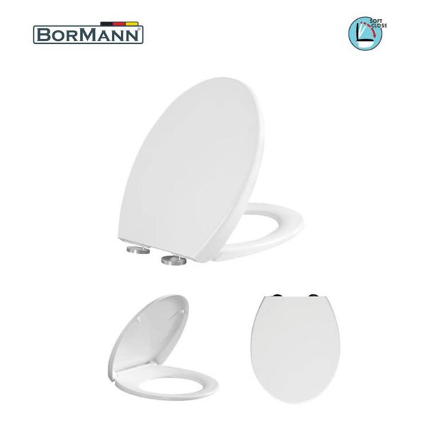 Bormann Btw1030 Bormann Btw1030 Κάλυμμα Λεκάνης  Sagitta Soft Close 2419gr, Duroplast 450x375mm 025771