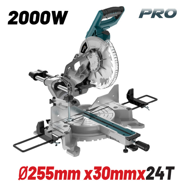 Bormann pro Bdx2520 Bormann pro Bdx2520 Φαλτσοπρίονο Ράντιαλ Φ255x30mm 24t,  2000w, 5000rpm, Laser 050247