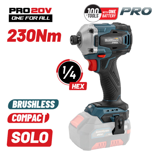 Bormann pro Bbp5153 Bormann pro Bbp5153 Παλμικό Κατσαβίδι Compact,brushless Μπαταρίας 20v li-ion 070467