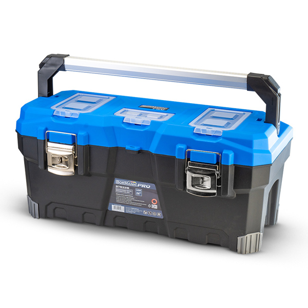 Bormann pro Btb3318 Bormann pro Btb3318 Εργαλειοθήκη Χειρός Πλαστική "lion", Λαβή Αλουμινίου,μεταλλικό Κούμπωμα 054337
