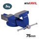 Bormann Bbv2000 Bormann Bbv2000 Μέγγενη, Σταθερή Βάση με Αμόνι 75mm, 3kg 026280