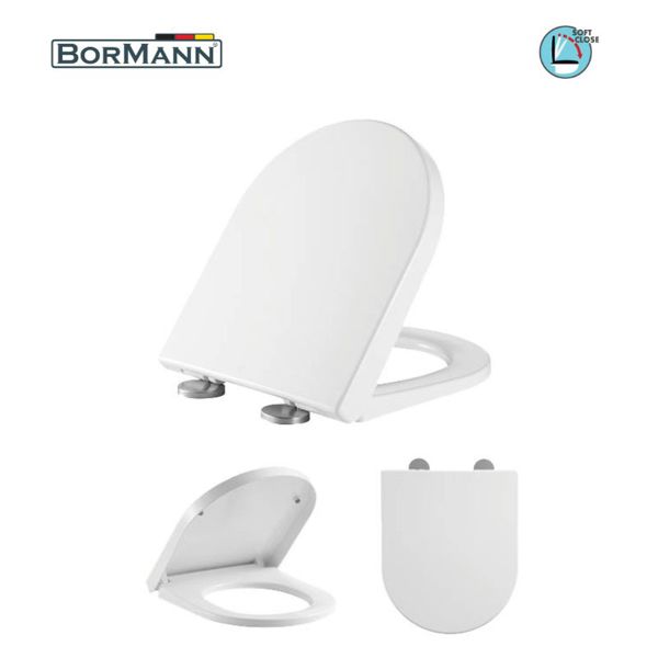 Bormann Btw1020 Bormann Btw1020 Κάλυμμα Λεκάνης Norma Soft Close 2460gr, Duroplast 425x366mm 025764