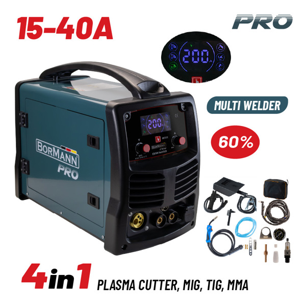 Bormann pro Biw4050 Bormann pro Biw4050 Ηλεκτροκόλληση Inverter Απόδοση 250α/60%, Ψηφ.οθόνης, Μεγ.ηλεκτρόδιο 5mm 079323