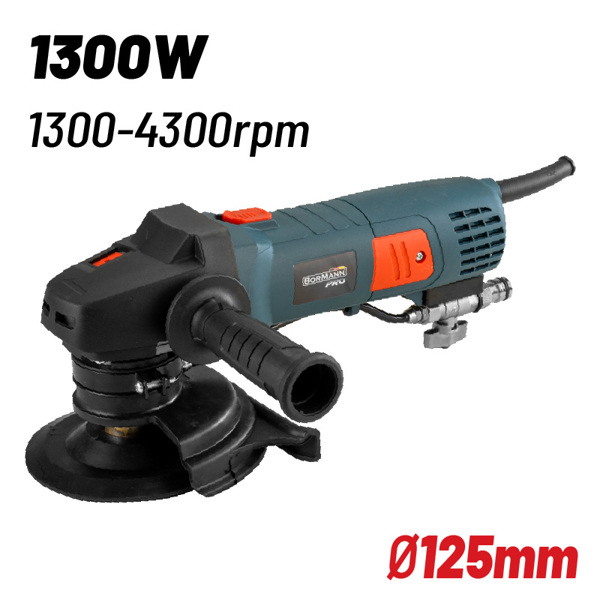 Bormann pro Btc6350 Bormann pro Btc6350 Λειαντήρας (Στιλβωτήρας) Ρυθμιζόμενος Δομικών Υλικών Νερού 1300w, 125mm 070023