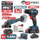 BORMANN Pro BBP5433X44T2CA Σετ Compact Brushless Κρουστικό Δραπαν/βιδο 65Νm & Γωνιακός Τροχός,ΒMC 083269