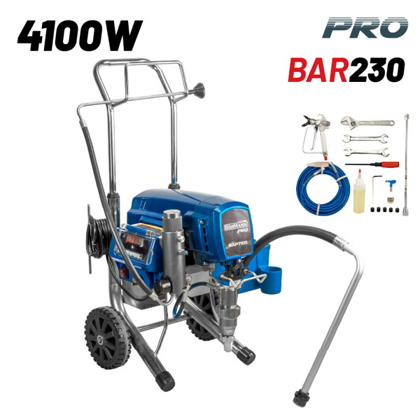 Bormann pro Bap7100 Bormann pro Bap7100 Ηλεκτρικό Πιστόλι Ψεκασμού Airless 4100w,5,5lt/min,15m 071884