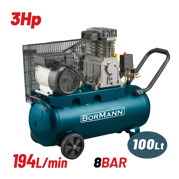 Bormann Bat5016 Bormann Bat5016 Αεροσυμπιεστής Ιμάντα 3hp/100lt 078036