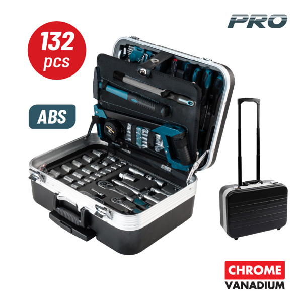 Bormann pro Bht5210 Bormann pro Bht5210 Εργαλεία σετ 132τμχ cr-v σε Τροχήλατη Βαλίτσα abs 035800