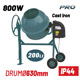 Bormann pro Bmx2010 Bormann pro Bmx2010 Μπετονιέρα Ηλεκτρική, 200lt, 800w 061342