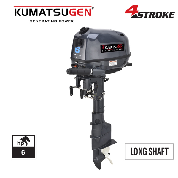 KUMATSUGEN GM6100 Εξωλέμβια Μηχανή Τετράχρονη 6,0Hp Προπέλα Φ210mm, Μακρύλαιμη