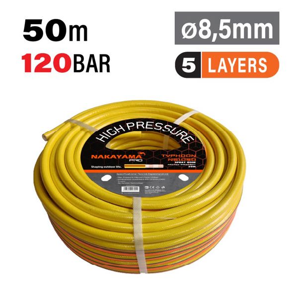 Nakayama pro Ns1050 Nakayama pro Ns1050 Λάστιχο Ψεκασμού Φ8.5mm, 50m 043041